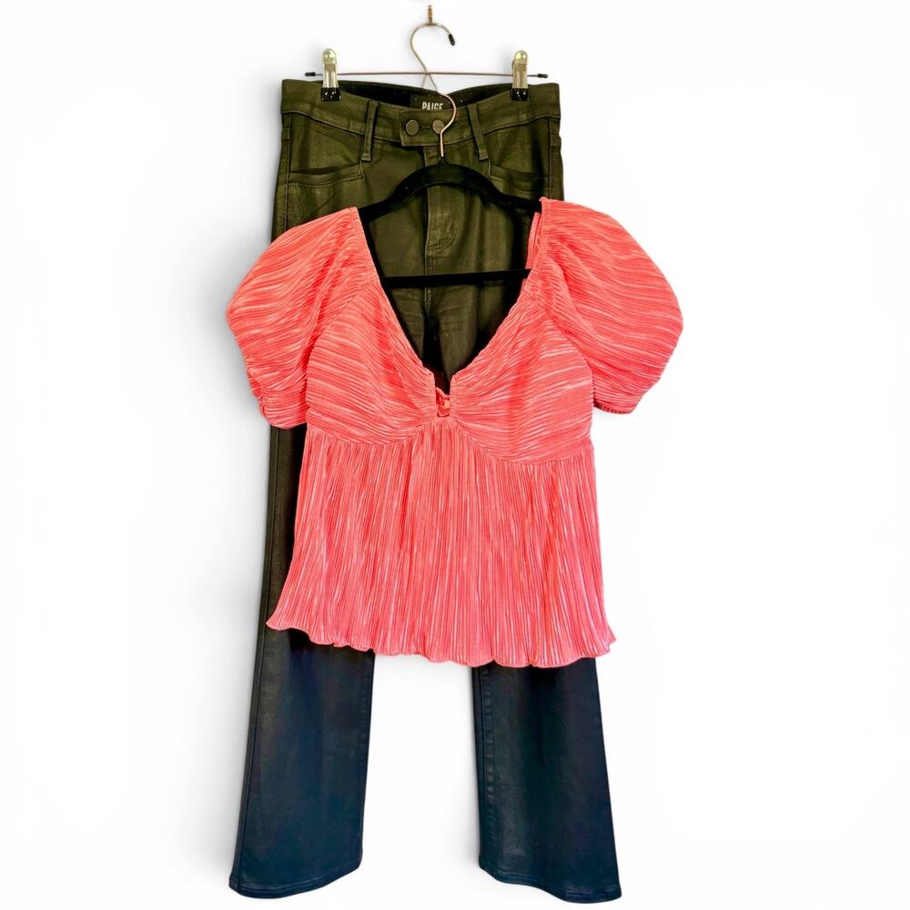 Babydoll Going Out Top ILLA ILLA Coral Pink Size Medium